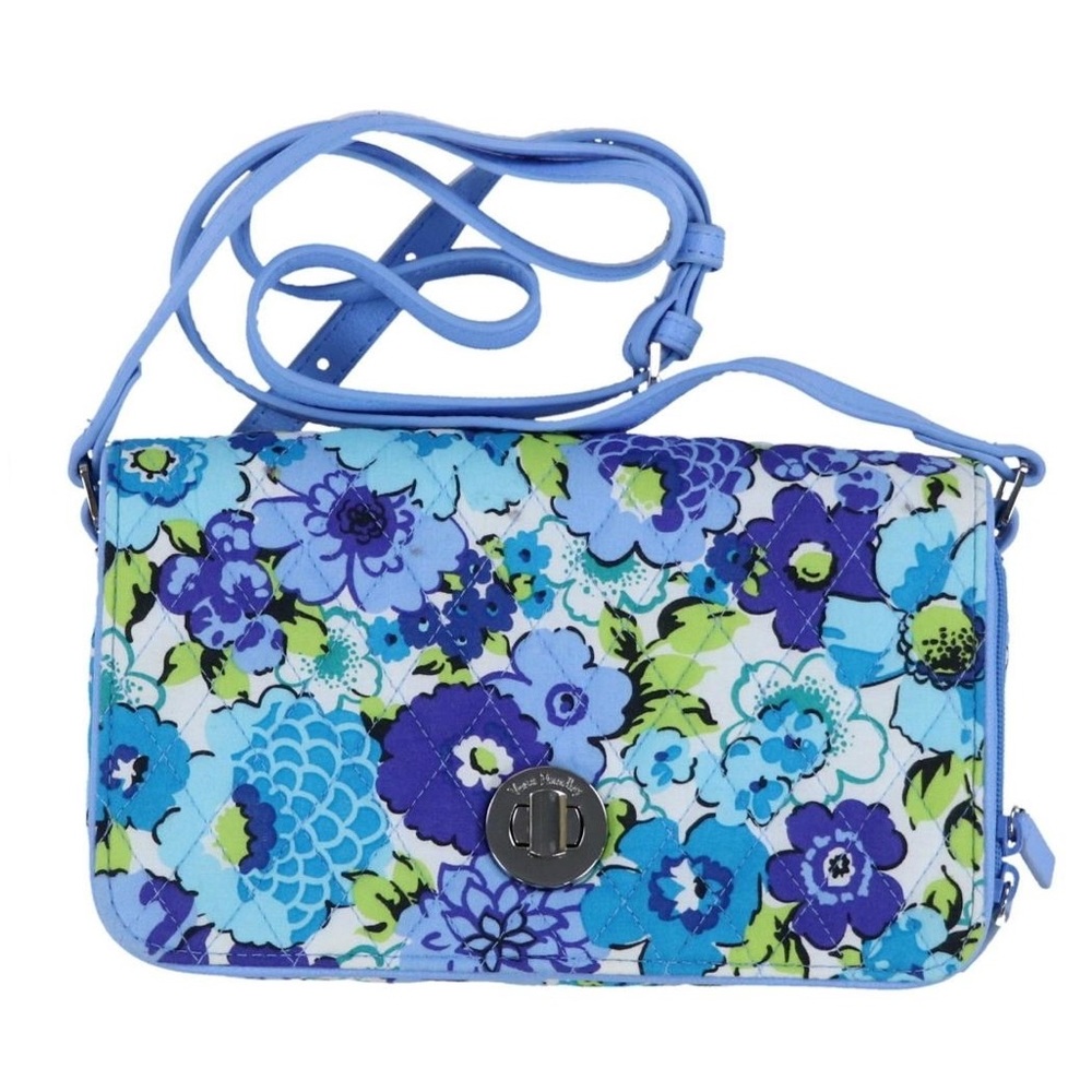 Vera Bradley Turnlock Crossbody Blueberry Blooms
